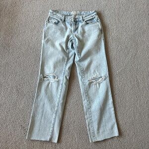 Light Blue Distressed Women's Jeans
